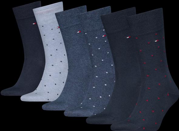 Tommy Hilfiger Men Sock 6p Dot