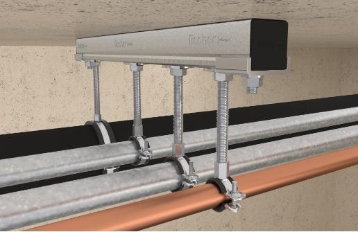 Actual product image Fischer German pipe clamp FGRS 32-37 M8/M10