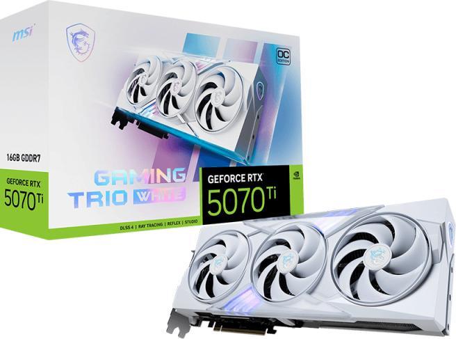 Produktbild MSI GeForce RTX 5070 Ti 16G Gaming Trio OC White (16 GB)
