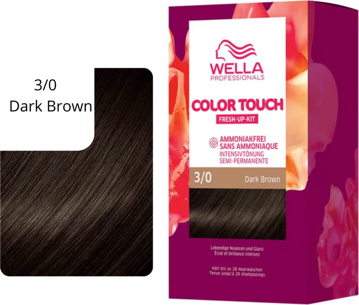 Image du produit Wella Kit Color Touch Fresh Up (3/0 Brun foncé)