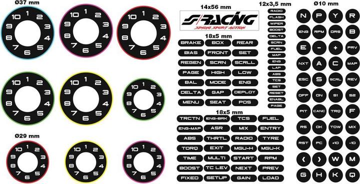 Actual product image Simoni Racing Sticker steering wheel