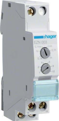 Actual product image Hager HAG EZN003 Timer relay switch-on wiping 1W 10A