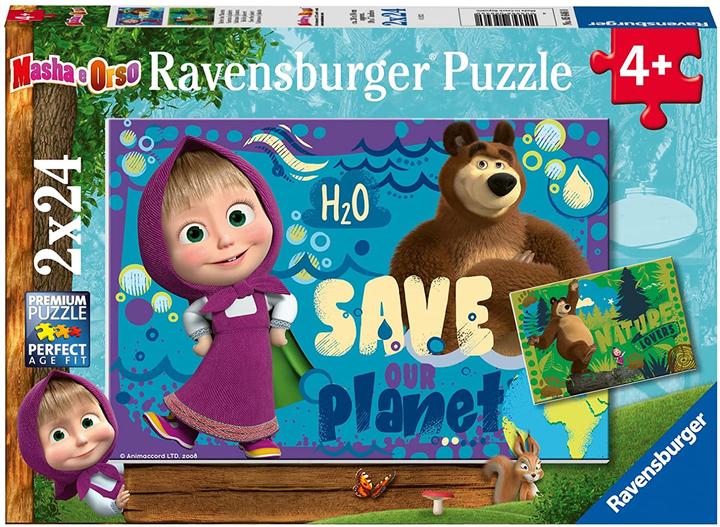 Produktbild Ravensburger 2 24 Piece Puzzles - Masha and the Bear (24 Teile)