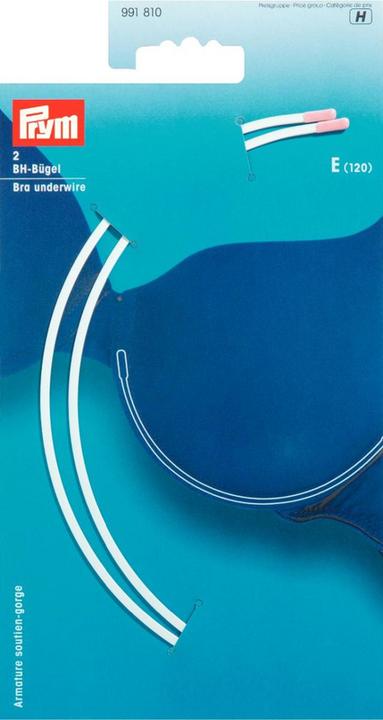 Immagine prodotto Prym Reggiseno con ferretto, bianco taglia E (120), confezione da 2 pezzi.