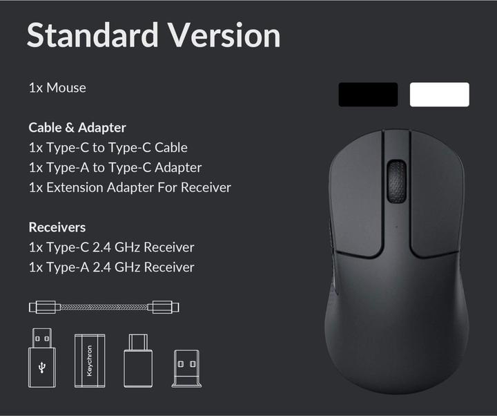 Immagine prodotto Keychron M3 Mini (Senza fili, Cablato)