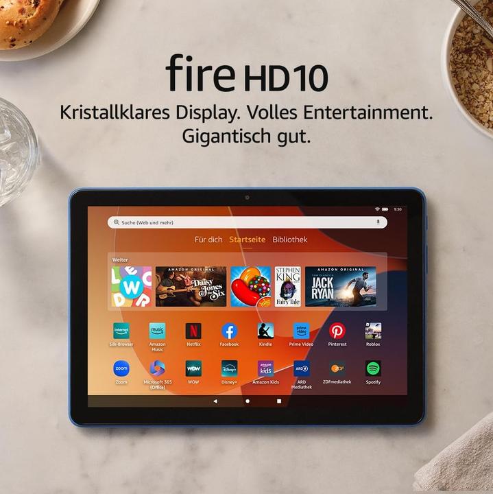 Immagine prodotto Amazon Fire HD 10 con Alexa /SO 2021 (10.10", 32 GB, Denim)