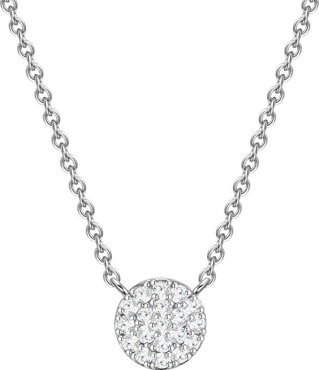 Immagine prodotto Glanzstücke München Catena da donna in argento Sterling Zirconia 40,0 cm + 5,0 cm di estensione - 30034 (Argento, 40 - 45 cm)