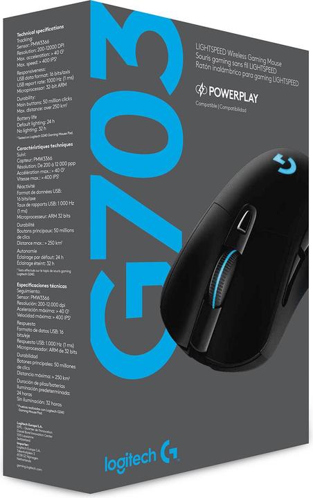 Immagine prodotto Logitech G G703 (Senza fili, Cablato)
