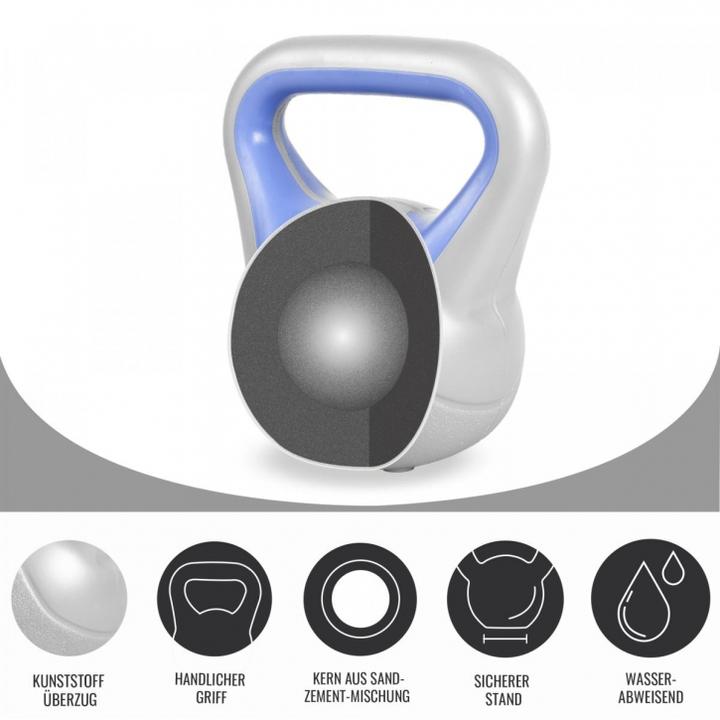 Produktbild Gorilla Sports Kettlebell Stylish (2 x 8 kg, 2 x 6 kg, 2 x 3 kg)