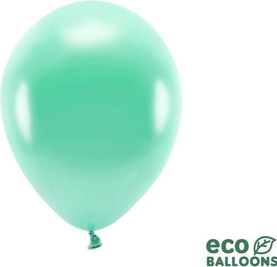 Image du produit Partydeco Ballons Eco Vert Menthe foncé métallique (10 x)
