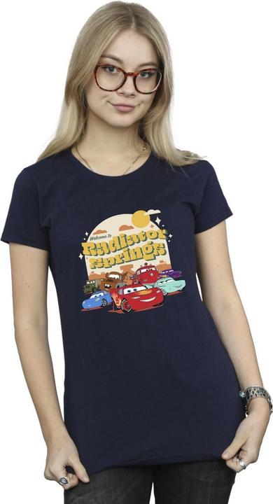 Actual product image Disney Womens/Ladies Cars Radiator Springs Group Cotton T-Shirt (L)