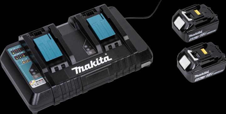 Produktbild Makita DLM432PT2 Akku-Rasenmäher 2X18V, 43cm, 2X5,0Ah Li-Ion DC18RD, 3 (Akkubetrieb)
