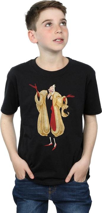 Actual product image Disney Boys 101 Dalmatians Classic Cruella De Vil T-Shirt (152, 158)
