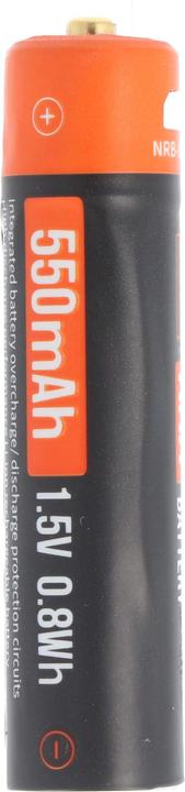 Image du produit AccuCell Pile ronde AAA, Li-ion, 1,5V, avec port de charge USB (1 pcs, AAA, 550 mAh, Chargeurs sans batterie)