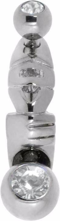 Actual product image Bijouteria Genital piercings (Surgical steel 316L, Premium crystal)