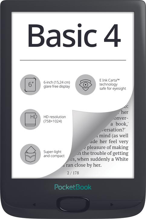 PocketBook Basic 4 (5.98", Black)