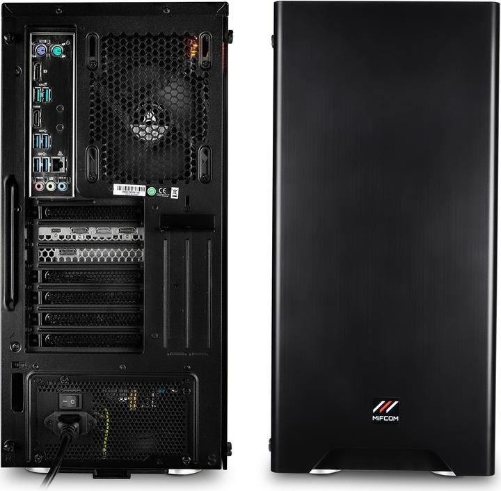 Produktbild Mifcom Savage RTX2070S Core i7 (Intel Core i7-10700K, 16 GB, 500 GB, GeForce RTX 2070 Super)