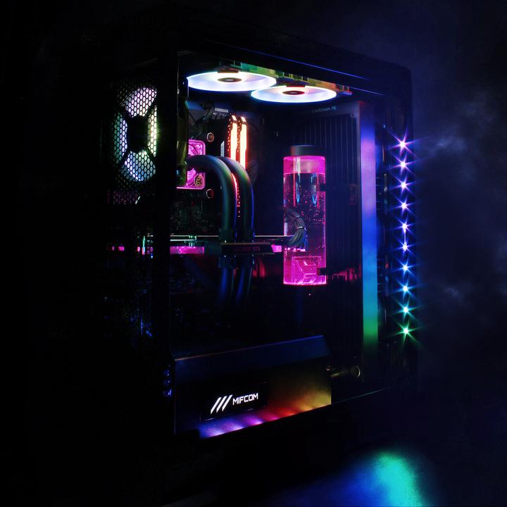 Produktbild Mifcom Spectrum (Intel Core i9-9900K, 32 GB, 1000 GB, GeForce RTX 2080 Ti)