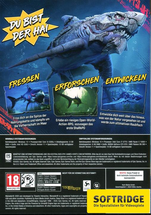Actual product image Deep Silver Maneater - Day One Edition (PC, Multilingual)