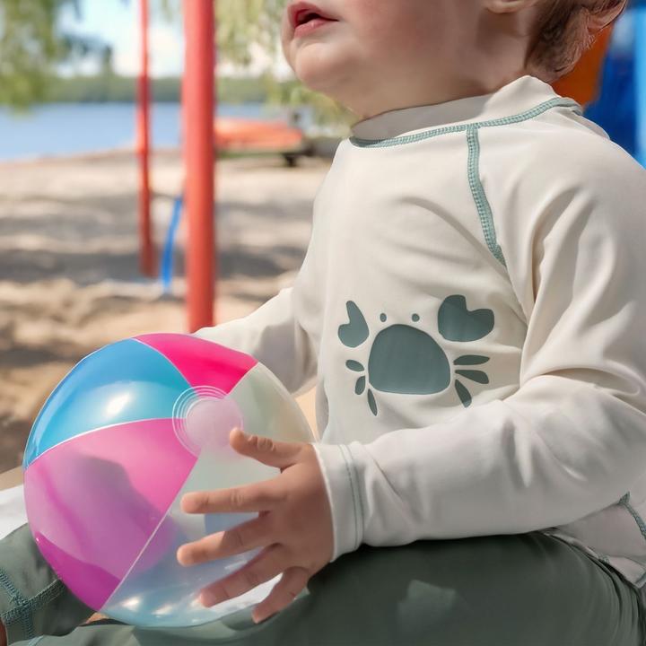Image du produit La Loona LaLoona Baby-Bademode Bade-Shirt mit UV-Schutz - Krabbe - Offwhite (74)