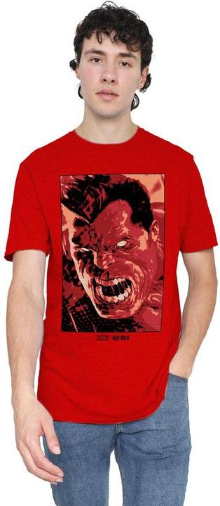 Actual product image Unisex Adult Red Hulk Roar T-Shirt (3XL)
