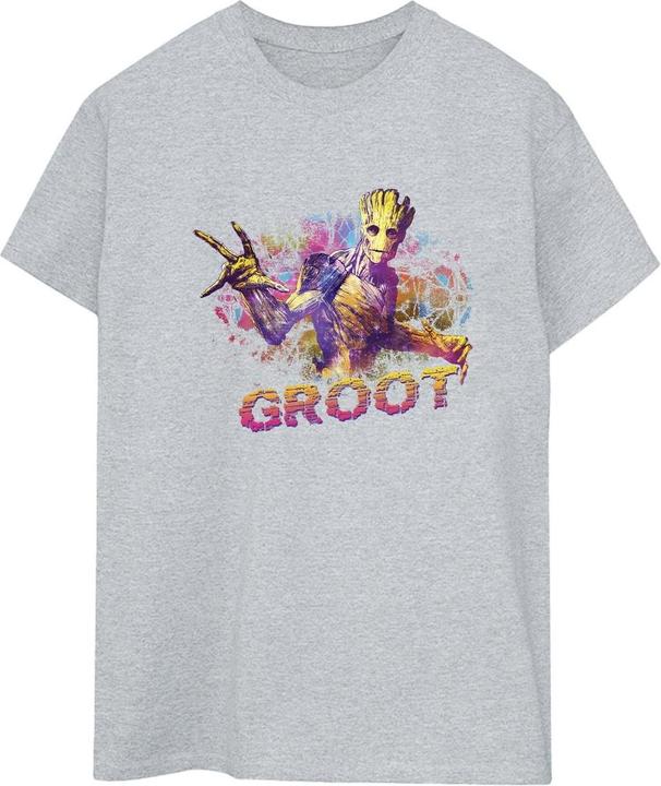 Image du produit - T-shirt GUARDIANS OF THE GALAXY ABSTRACT GROOT - Femme (XL)