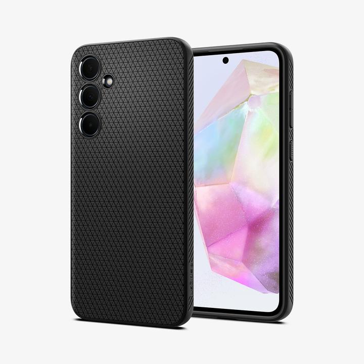Actual product image Spigen Liquid Air Sam A35 5G czarny/matte black ACS07519 (Samsung Galaxy A35)