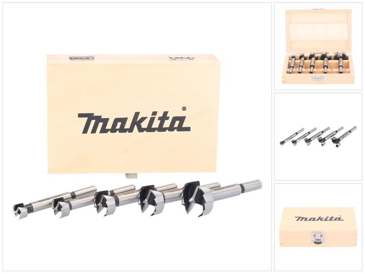 Immagine prodotto Makita Punta Forstner impostata (15 millimetri, 25 millimetri, 30 millimetri, 35 millimetri, 20 mm)
