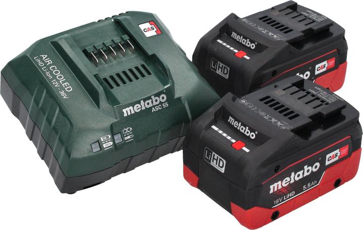 Actual product image Metabo BS 18 LT BL Q Cordless drill driver 18 V 75 Nm brushless + 2x LiHD battery 5.5 Ah + charger (Rechargeable battery operated)