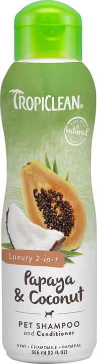 Tropiclean PAPAYA &COCONUT SHAMPOO - 355ML (719.2106) (355 ml, Flüssiges Shampoo)