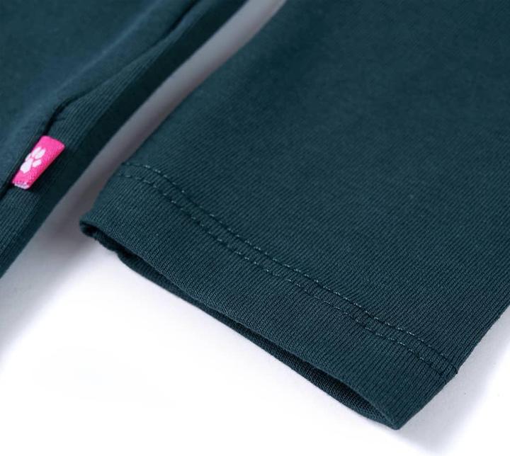 Image du produit VidaXL Chemise à manches longues enfant vert foncé 116,Matière : 95 (116)