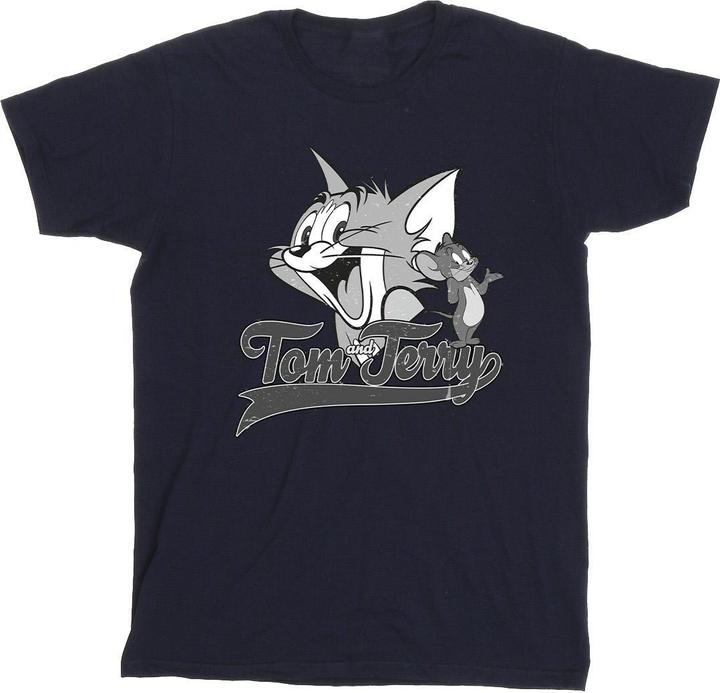 Actual product image Tom & Jerry Mens Greyscale Square T-Shirt (XL)