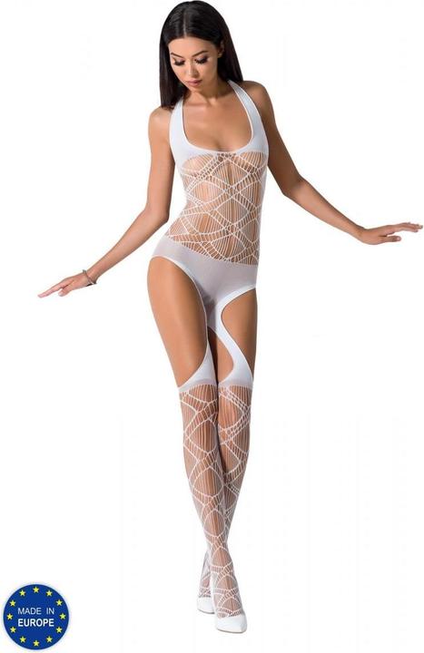 Productafbeelding Passion Bodystocking/kogelpak in wit (S/M)