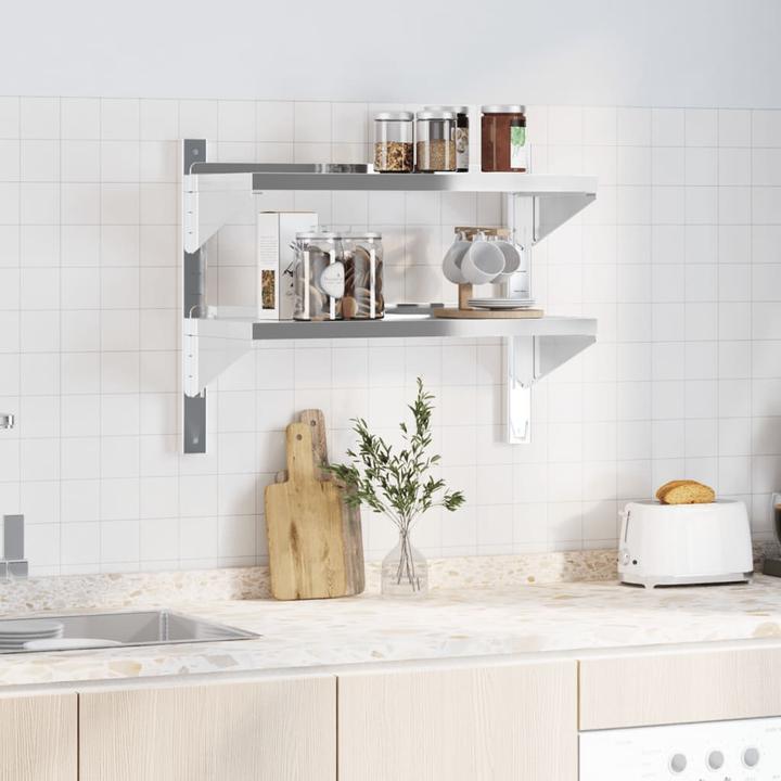 Immagine prodotto VidaXL Scaffale a muro con 2 ripiani Noble (75 x 30 x 60 cm)
