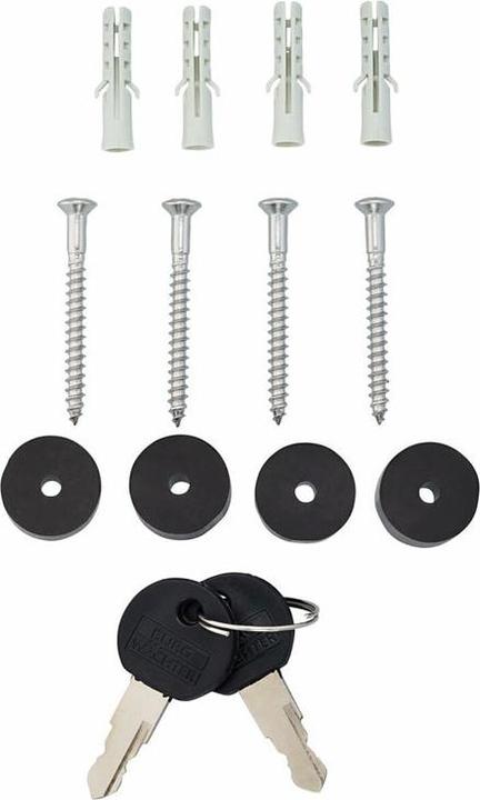 Immagine prodotto Burg Wächter Cassetta per le lettere in acciaio inox LxHxP 380/340/148 mm Lucca 3713 Ni con fermo di apertura