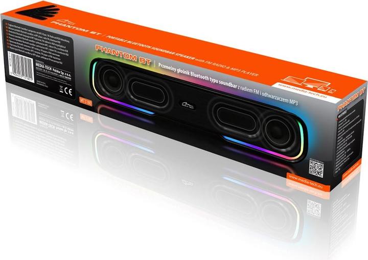 Actual product image Media-Tech Soundbar Phantom Blueto Oth Mt3180 (10 W, 2.0 Channel)