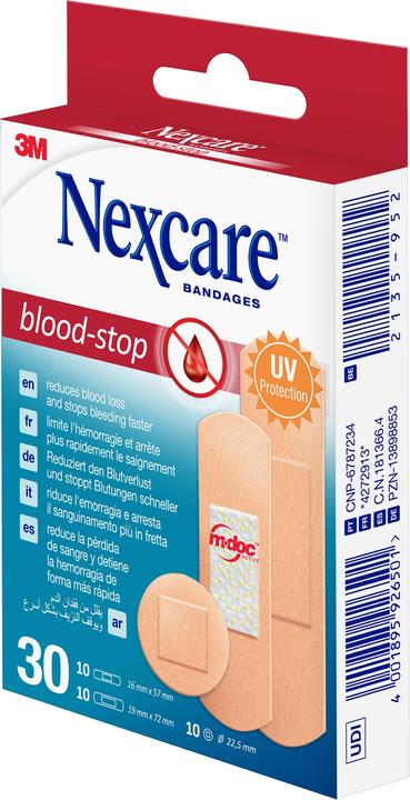 Produktbild 3M Blood-Stop Pflaster 3 Grössen gemischt (30 x)