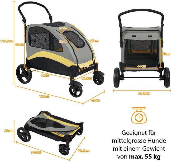 Actual product image Hermex Dog buggy (Dog, Breathable, Foldable)