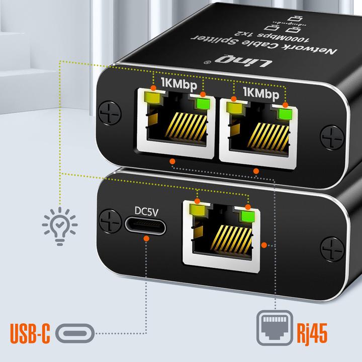 Produktbild LinQ VK3342 Duplizierer (RJ45 (2x))