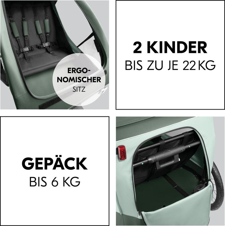 Actual product image Hauck Dryk Duo Plus Fahrradanhänger