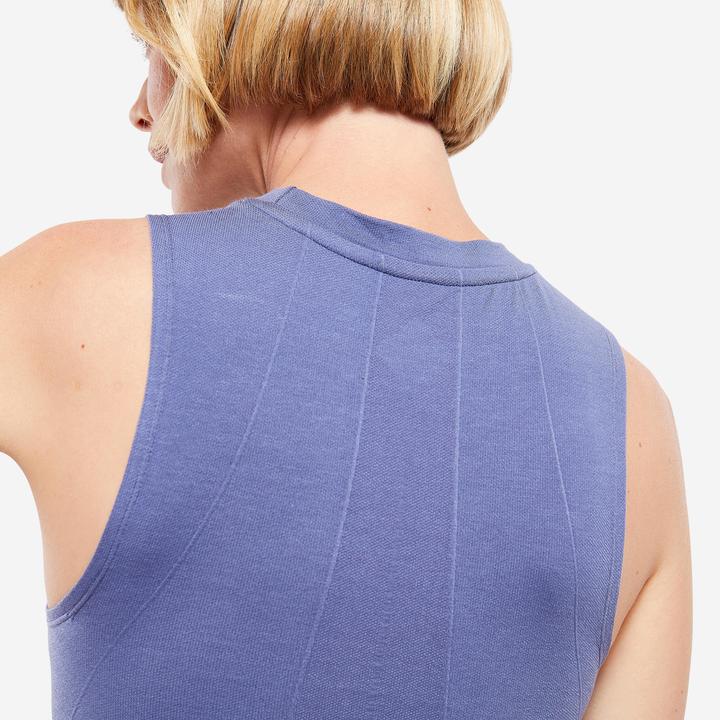 Produktbild Kimjaly Top dynamisches Yoga nahtlos - blau (XL)
