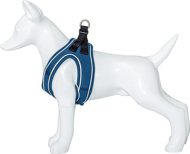 Actual product image Freedog Nylon harness Shiva blue M (M, Dog, General)
