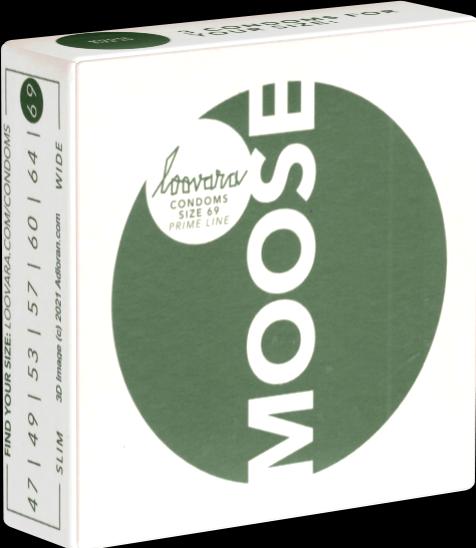 Loovara 69 "Moose" 3 durable custom-made condoms made of Fairtrade latex (3 pcs.)