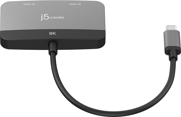 Image du produit j5Create JCA465-N Adaptateur d'écran 8K USB-C® vers double HDMI™ (USB-C, 20 cm)
