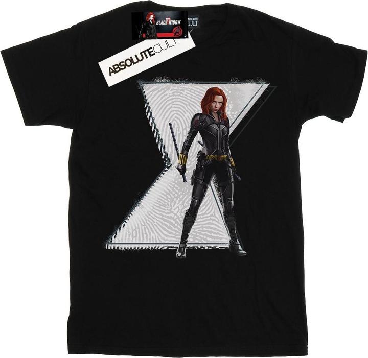 Black Widow Film Natasha Logo Baumwolle Boyfriend TShirt