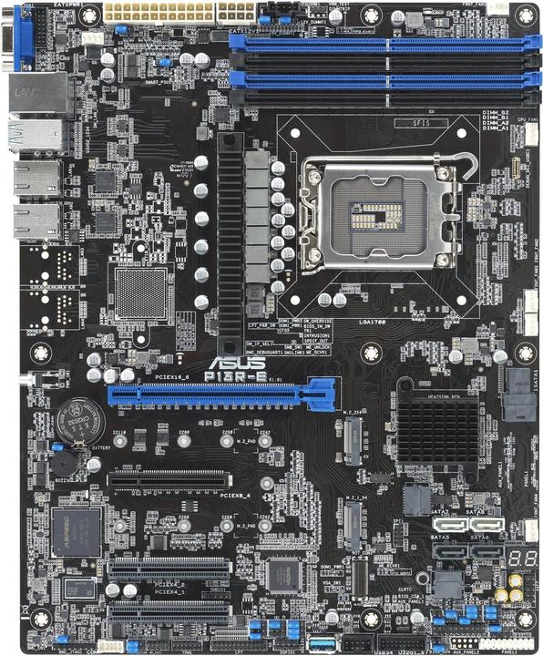 Valori nutrizionali e ingredienti ASUS P13R-E LGA1700 C266 ATX Server MB 4xDDR5 8xSATA 2xM.2 (LGA 1700, Intel C266, ATX)