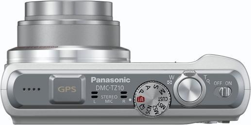 Produktbild Panasonic Lumix TZ10, 12MPixel, 12xWW-Zoom, GPS, Silber (1/2,3'')