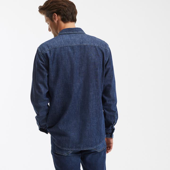 Image du produit La Redoute Collections Chemise en jean avec col boutonné (M)