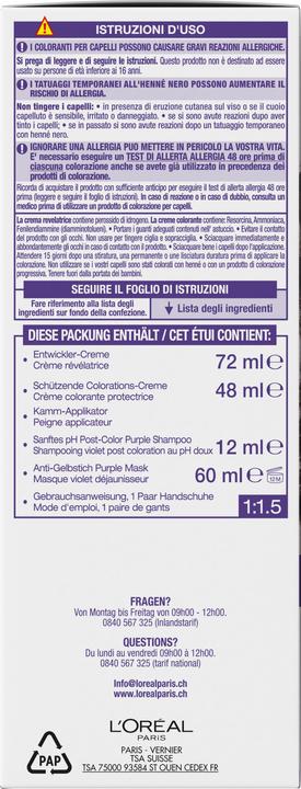 Produktbild L'Oréal Paris Excellence Purple (45600 Ultra Kühles Mittelbraun)