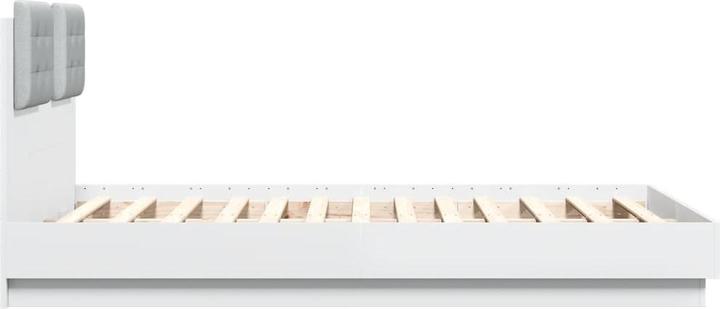 Image du produit VidaXL Cadre de lit avec tête de lit et lampes LED (140 x 190 cm)